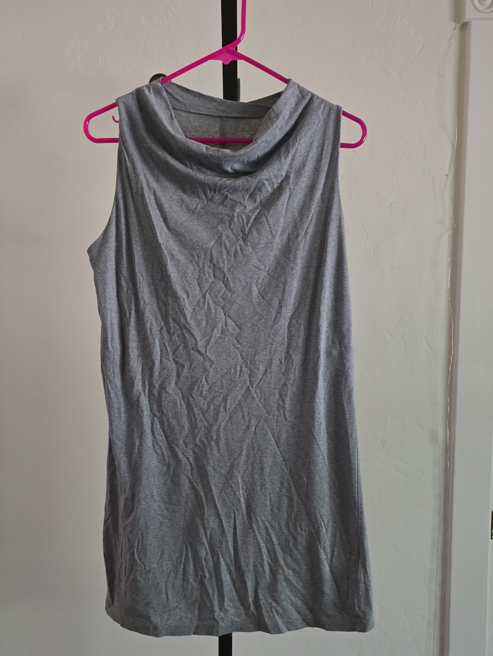 Patagonia Gray Sleeveless Cowl Neck Tank Top